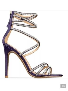 ZIGINY SOHO BERNADETTE STRAPPY EMBELLISHED HEELS SIZE 7.5